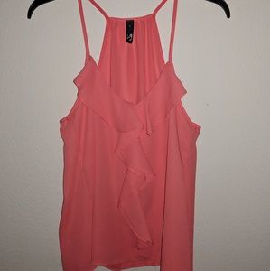 Coral blouse/camisole
